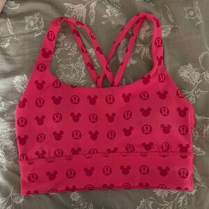 Lululemon Red Sports Bra with Iconic Pattern